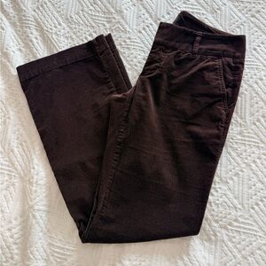 Express Women’s Dark Chocolate Brown Velour Corduroy Pants